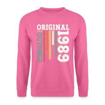 35e anniversaire Original octobre 1989 Volume 89 - Sweat-shirt Unisexe - rose - Devant