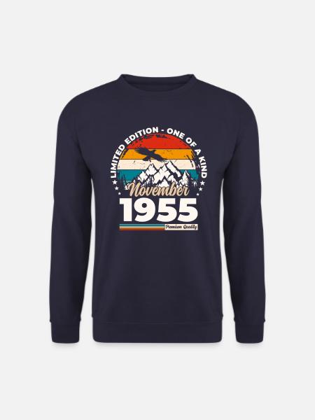 70e anniversaire Original Novembre 1955 Volume 55 - Sweat-shirt Unisexe - marine