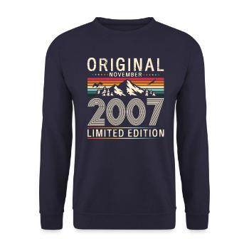 17th Birthday Legend November 2007 Volume 07 - Unisex Sweatshirt - navy - Front - Alina (178cm) & Michal (187cm)