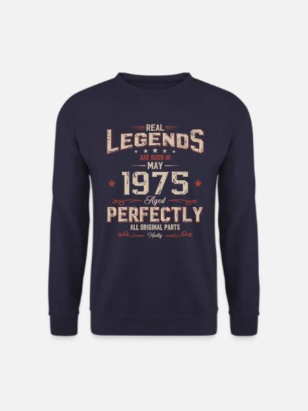 50. Geburtstag Original Mai Jahrgang 1975 - Unisex Pullover - Navy