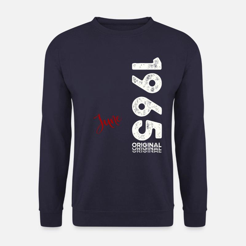 60. Geburtstag Original Juni Jahrgang 1965 - Unisex Pullover - Navy