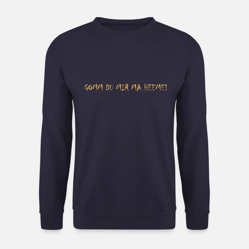 GOMM DU MIR MA HEEME! - Unisex Pullover - Navy