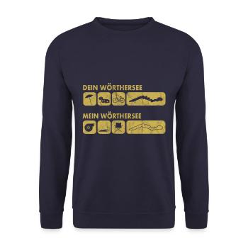 Dein Wörthersee Mein Wörthersee - Auto Tuner Treff - Unisex Pullover - Navy - Vorne - Alina (178cm) & Michal (187cm)