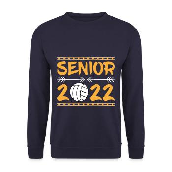 Senior Volleyball Player 2022 - Unisex Pullover - Navy - Vorne - Alina (178cm) & Michal (187cm)