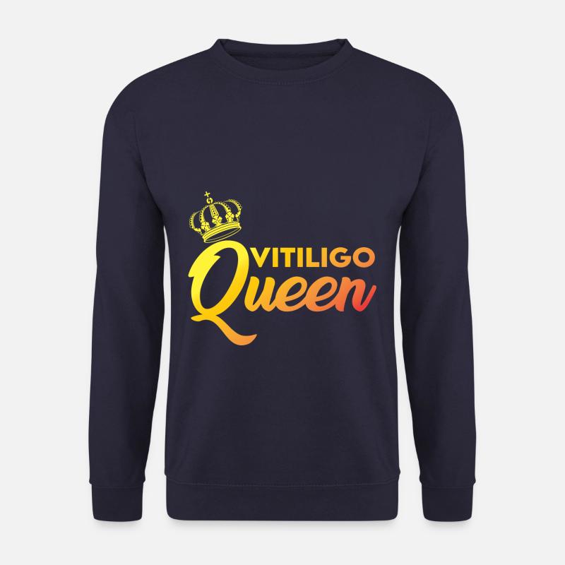 Vitiligo Queen - Unisex Pullover - Navy