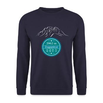 Zugspitze - Unisex Pullover - Navy - Vorne - Alina (178cm) & Michal (187cm)