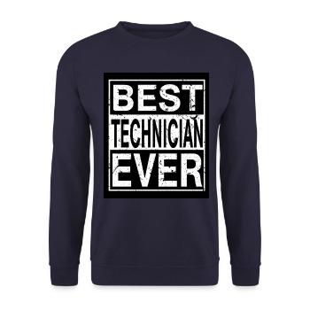 Techniker Bester Techniker - Unisex Pullover - Navy - Vorne - Alina (178cm) & Michal (187cm)