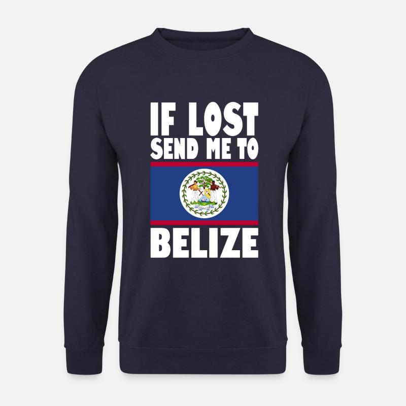 Belize Flag Saying - Unisex Sweatshirt - navy