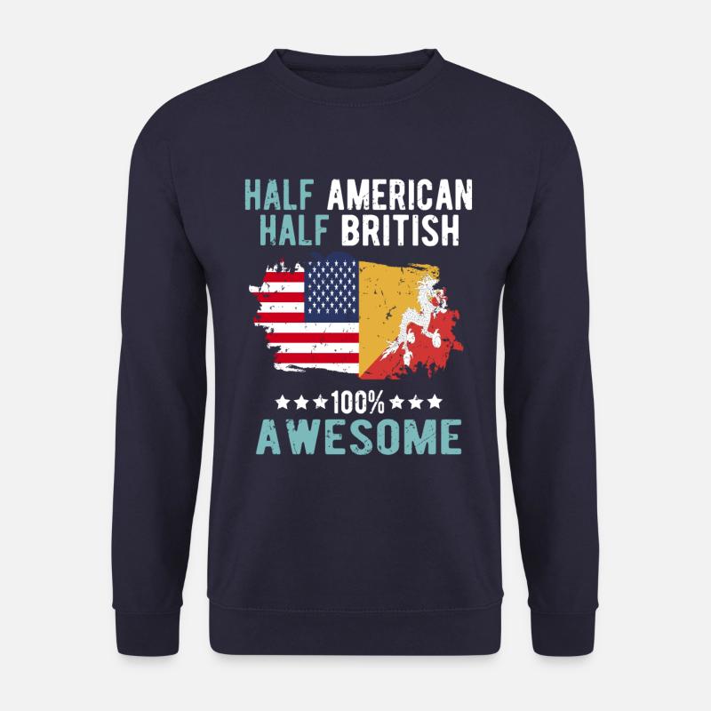 Half American Half British - Unisex Sweatshirt - navy
