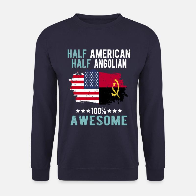 Half American Half Angolier - Unisex Sweatshirt - navy