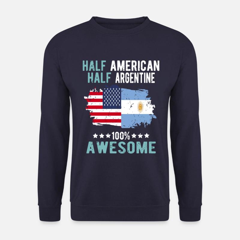 Moitié américain moitié argentin - Sweat-shirt Unisexe - marine