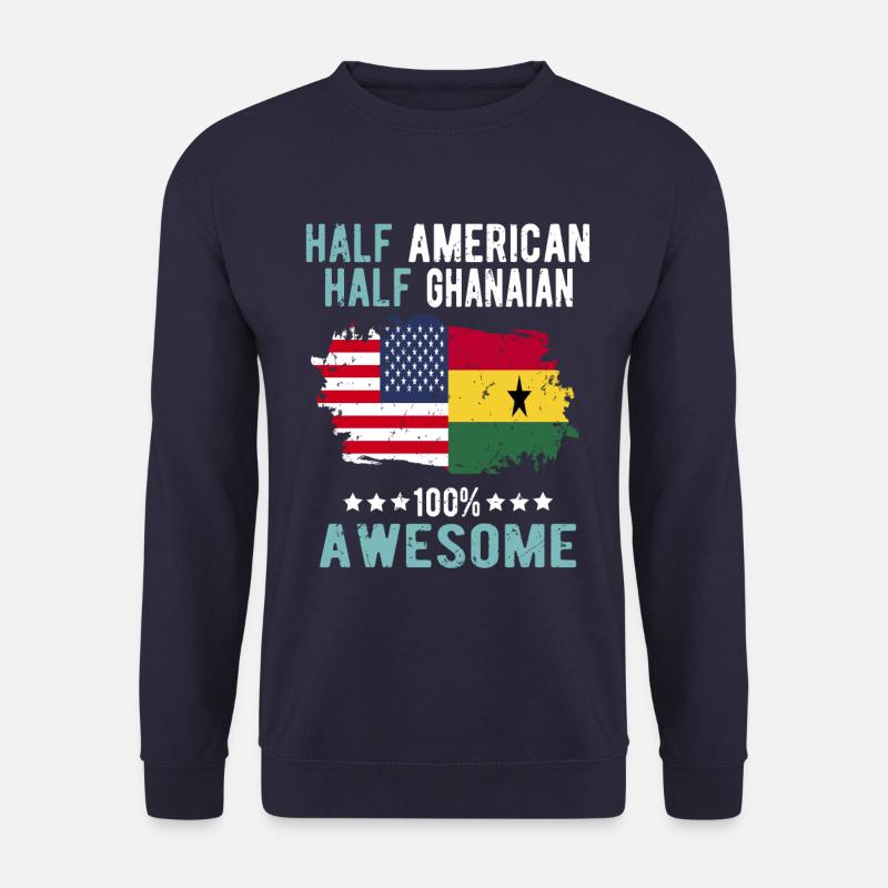 Half American Half Ghanese - Unisex Sweatshirt - navy