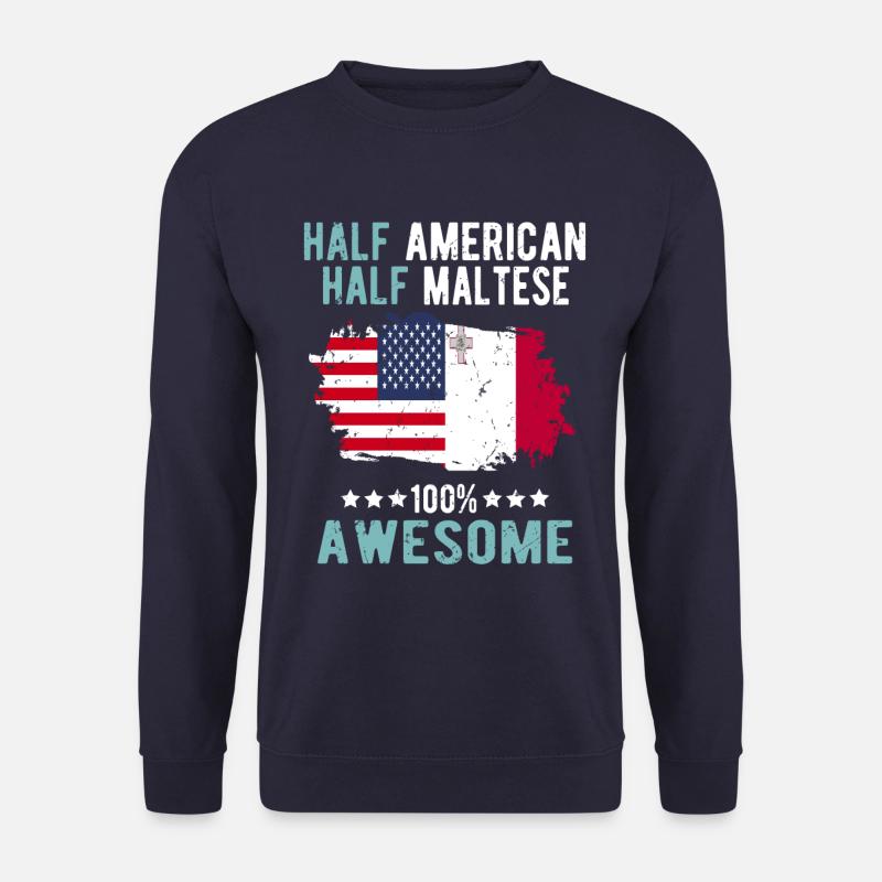 Half American Half Mateser - Unisex Sweatshirt - navy