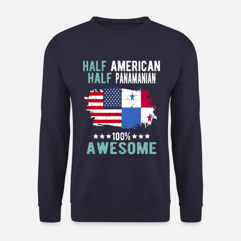 Halb Amerikaner Halb Panamese - Unisex Pullover - Navy