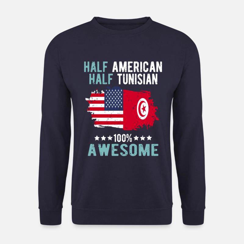 Half American Half Tunisian - Unisex Sweatshirt - navy