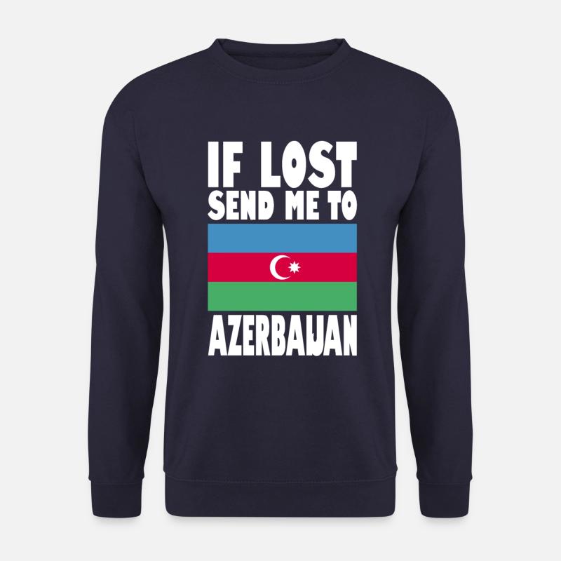Azerbaijan Flag Saying - Unisex Sweatshirt - navy