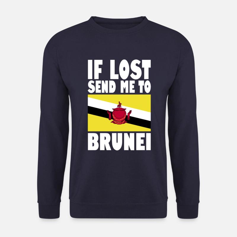 Brunei Flag Saying - Unisex Sweatshirt - navy