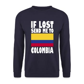 Drapeau de la Colombie - Sweat-shirt Unisexe - marine - Devant - Alina (178cm) & Michal (187cm)