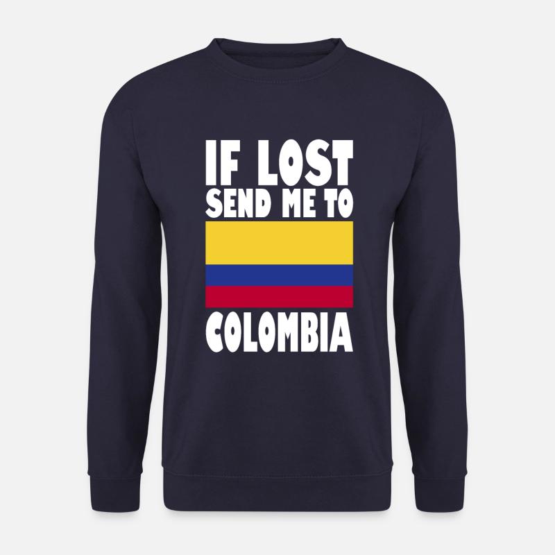 Colombia Flag Saying - Unisex Sweatshirt - navy