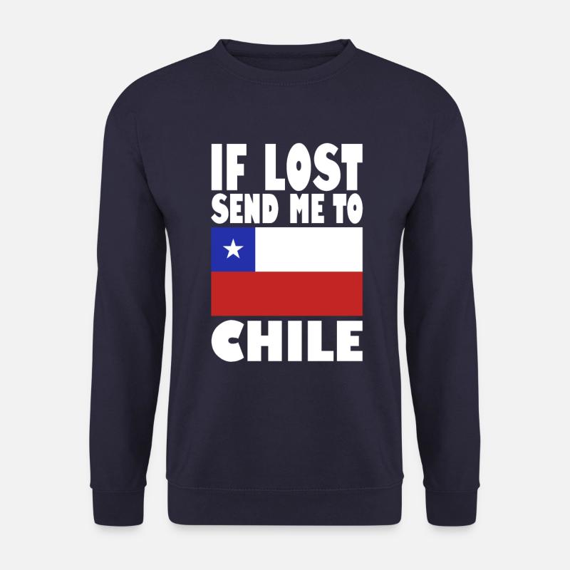 Chile Flagge Spruch - Unisex Pullover - Navy
