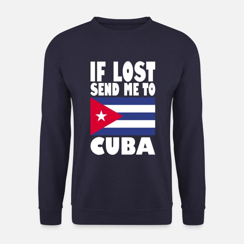 Cuba Flag Saying - Unisex Sweatshirt - navy