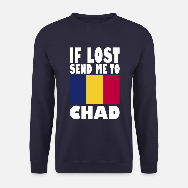 Chad Flag Saying - Unisex Sweatshirt - navy