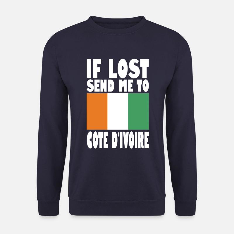 Cote Dívoire Flag Saying - Unisex Sweatshirt - navy