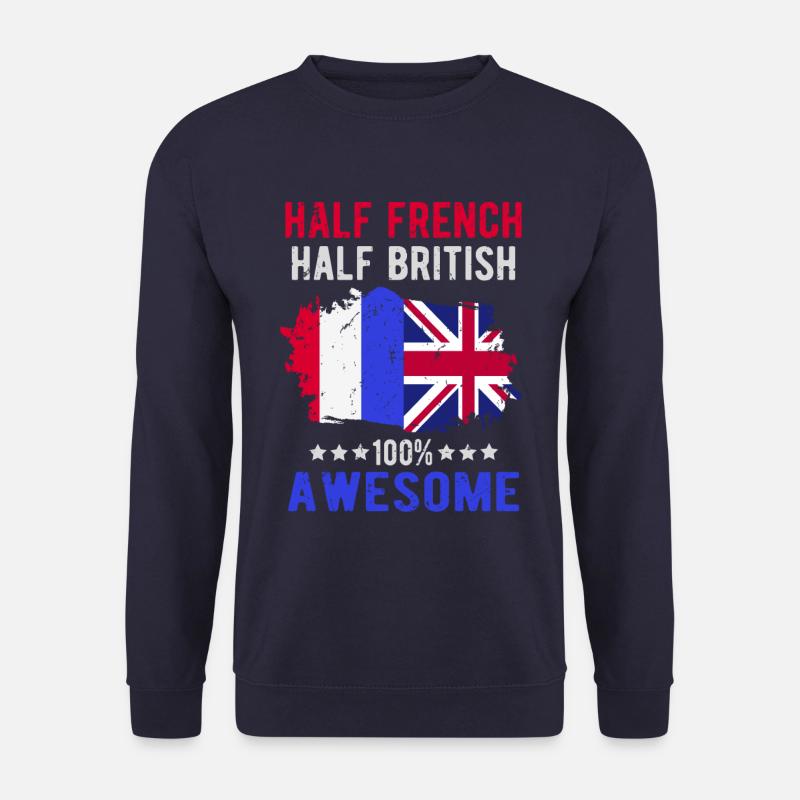 Half French Half British - Unisex Sweatshirt - navy