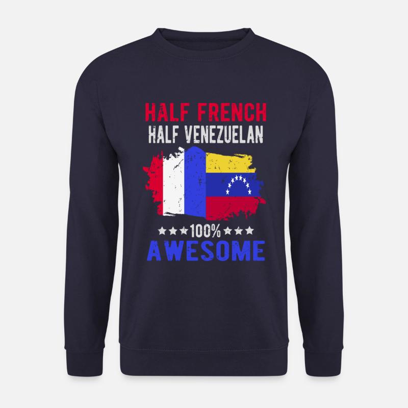 Half French Half Venezuelan - Unisex Sweatshirt - navy