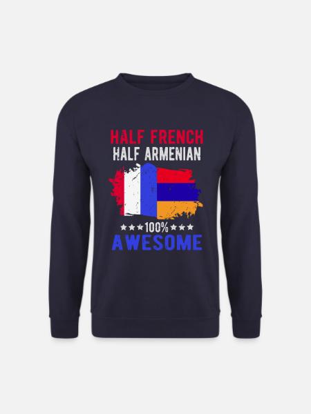 Half French Half Armenian - Unisex Sweatshirt - navy