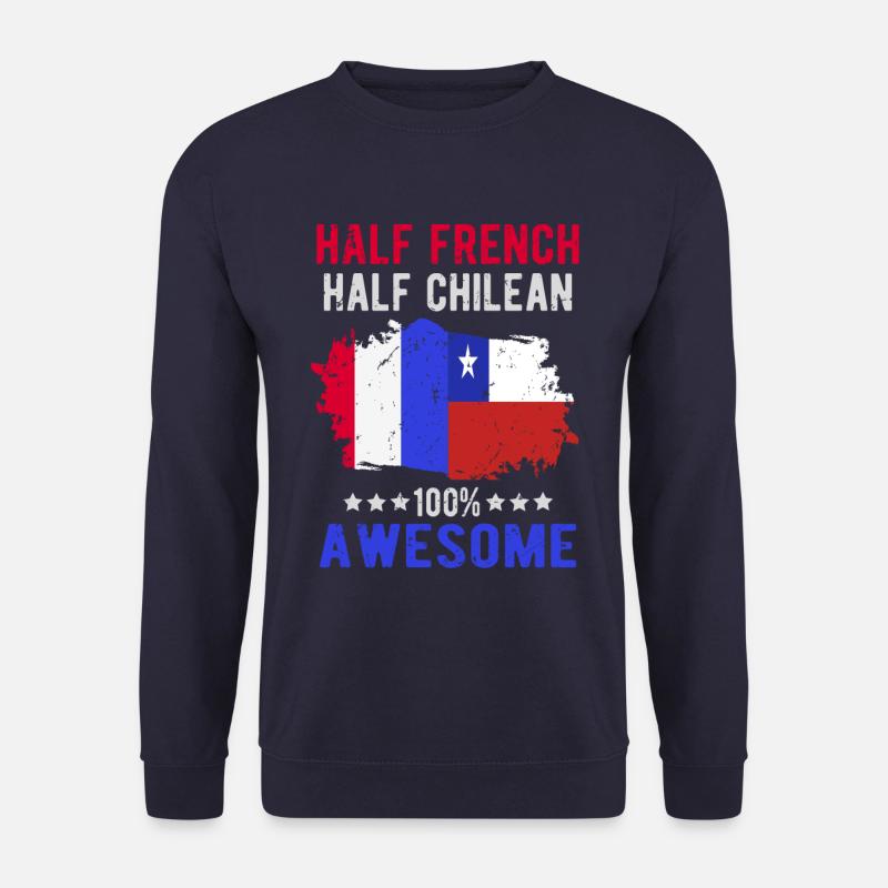 Moitié Français moitié chilien - Sweat-shirt Unisexe - marine
