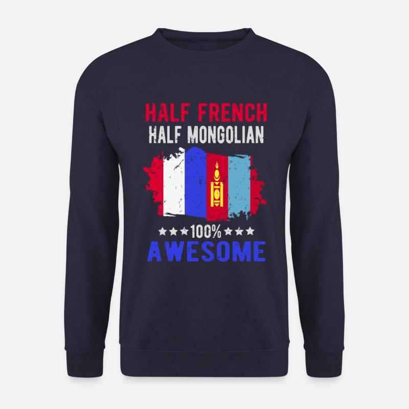 Halb Franzose Halb Mongole - Unisex Pullover - Navy