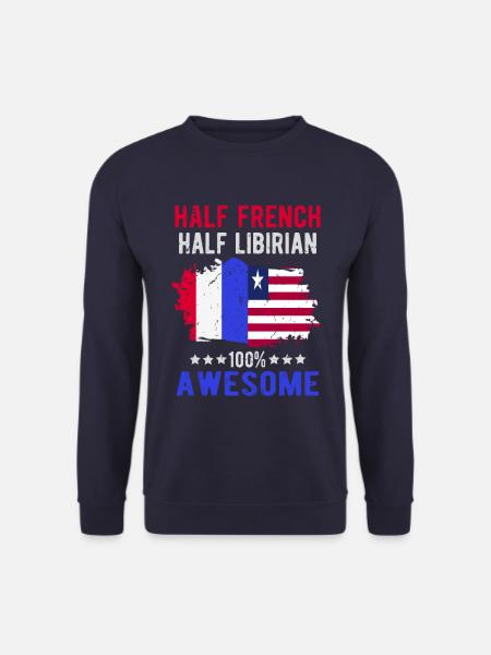 Half French Half Libyan - Unisex Sweatshirt - navy