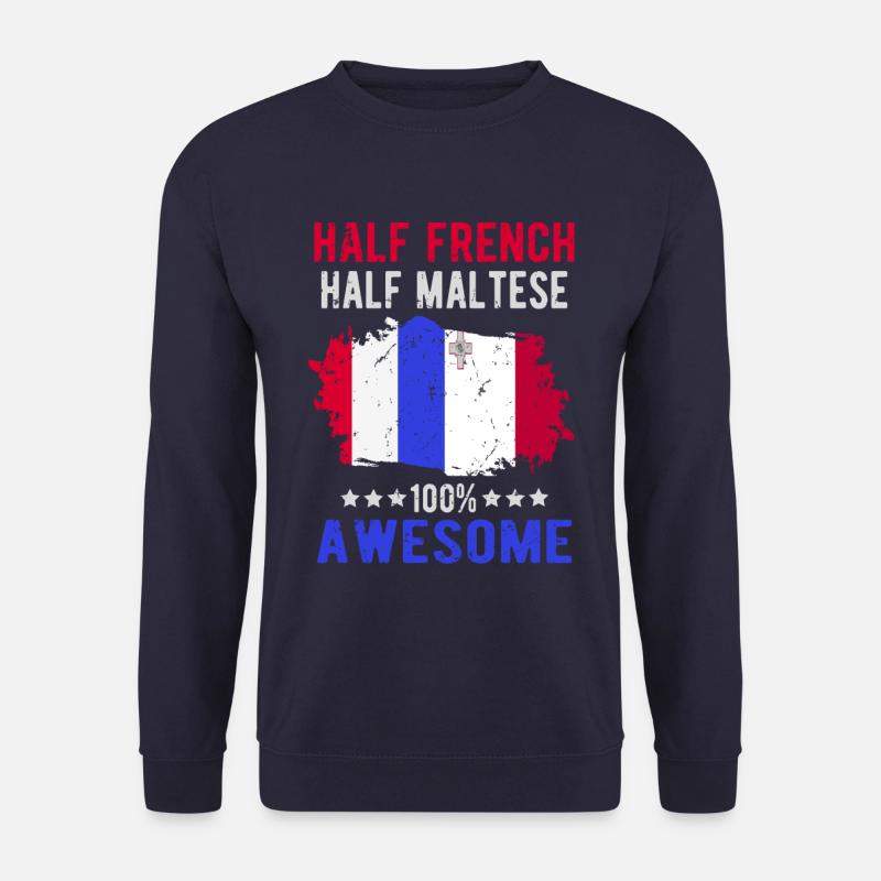 Half French Half Mateser - Unisex Sweatshirt - navy