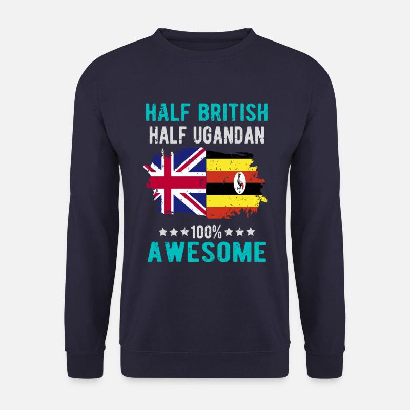 Halb Brite Halb Ugander - Unisex Pullover - Navy