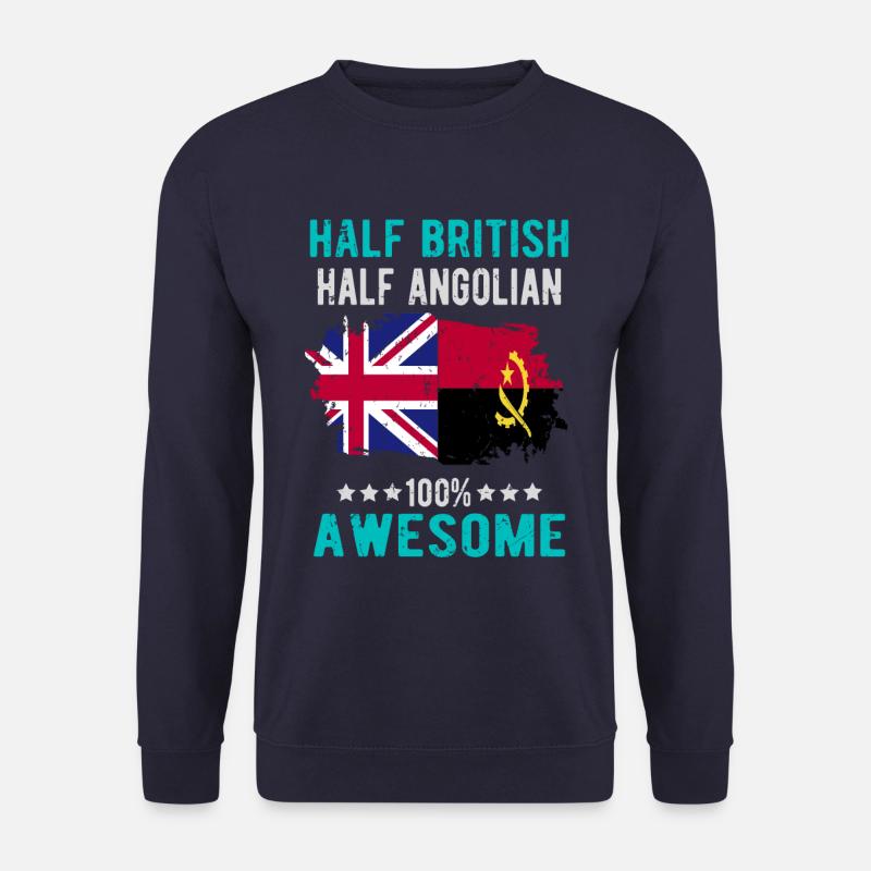 Half British Half Angolier - Unisex Sweatshirt - navy