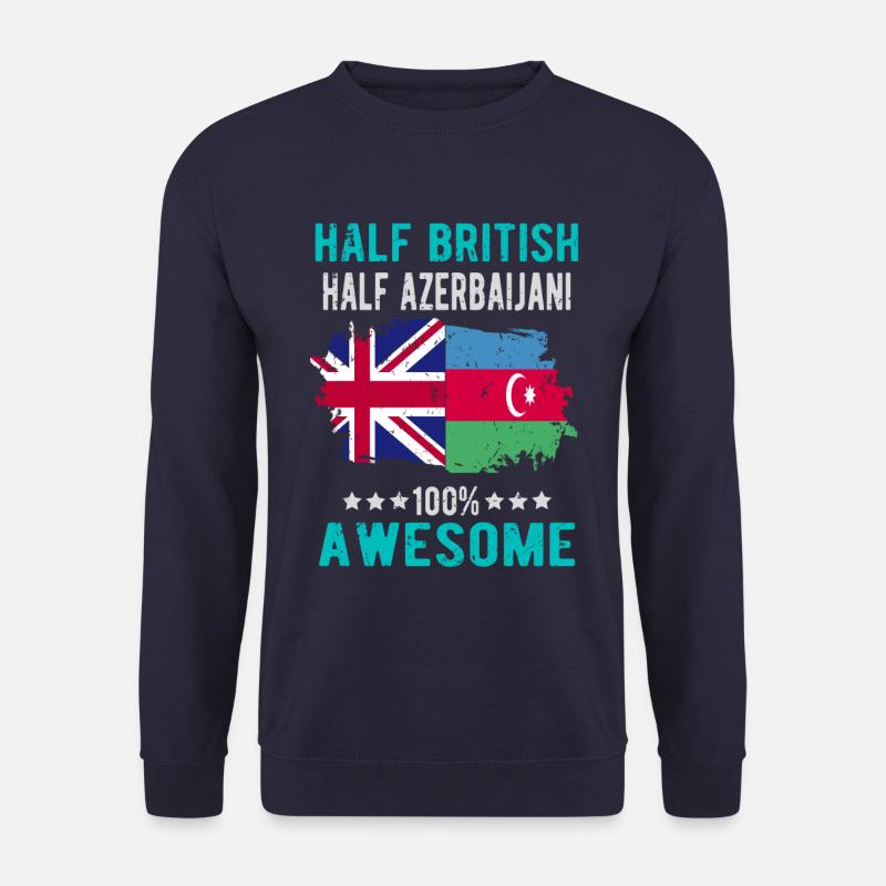 Half British Half Azerbaijanis - Unisex Sweatshirt - navy
