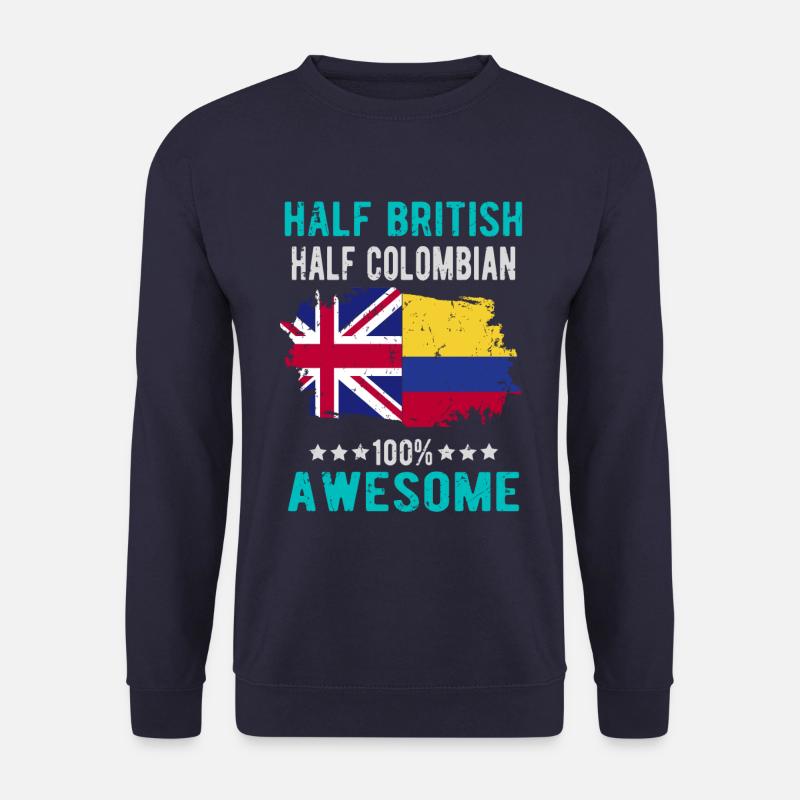 Half British Half Colombian - Unisex Sweatshirt - navy