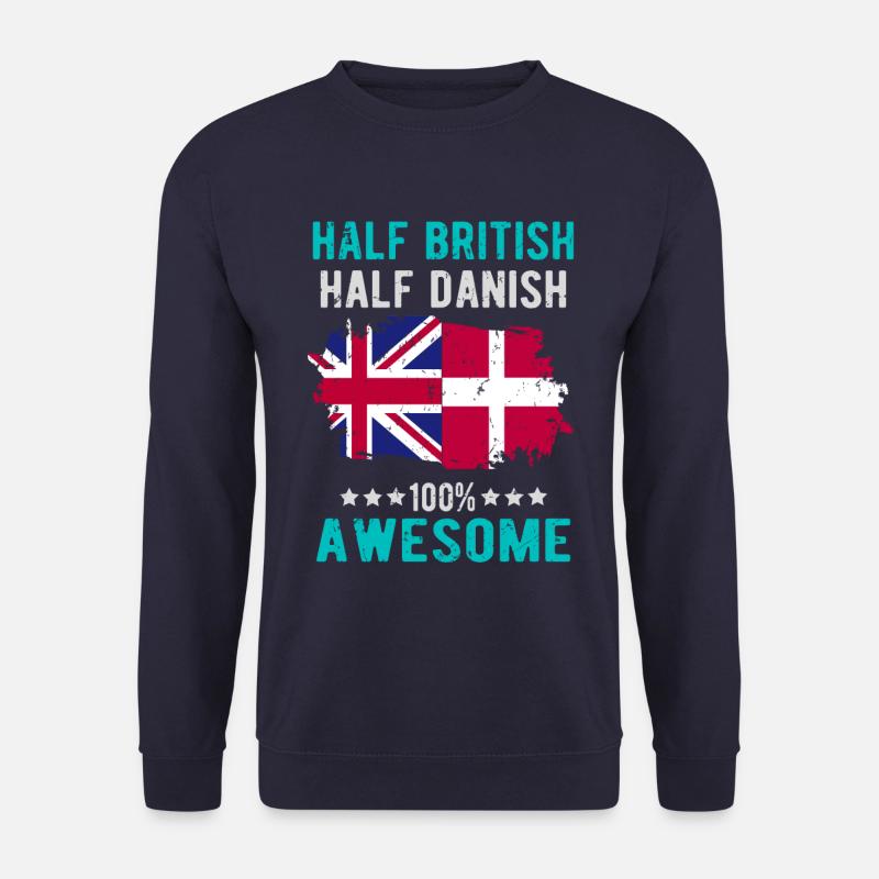 Halb Brite Halb Däne - Unisex Pullover - Navy