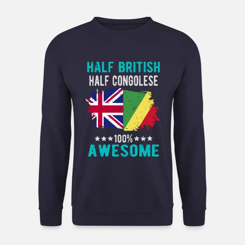 Half British Half Congolese - Unisex Sweatshirt - navy