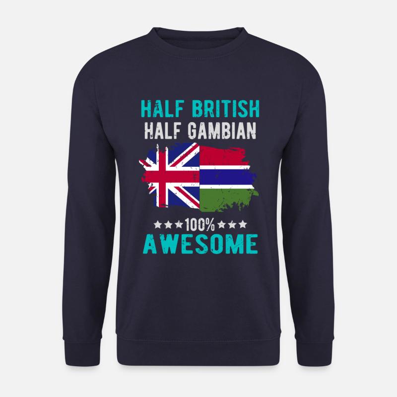 Half British Half Gambian - Unisex Sweatshirt - navy