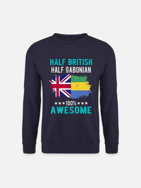 Half British Half Gabonese - Unisex Sweatshirt - navy