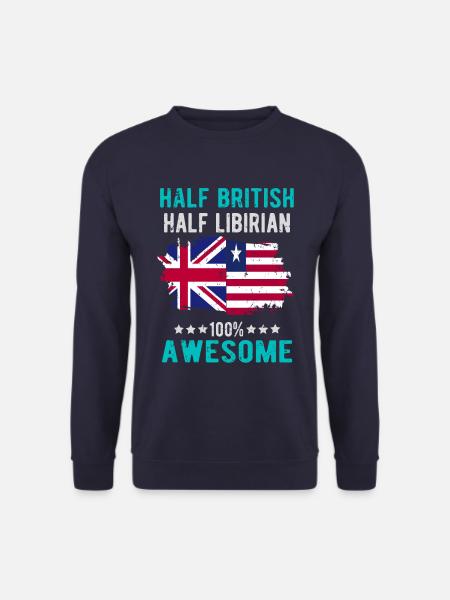 Half British Half Libyan - Unisex Sweatshirt - navy
