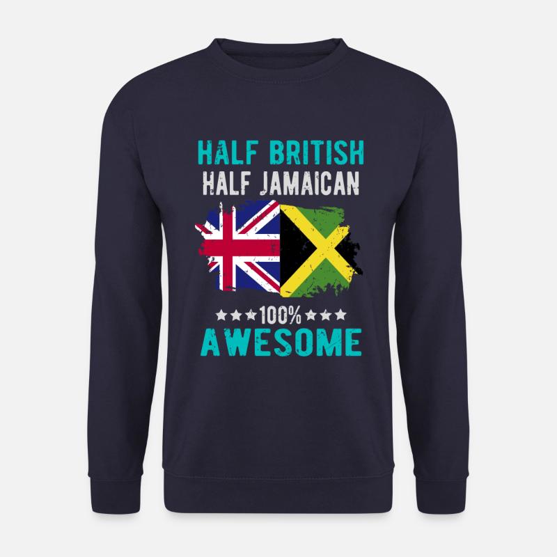 Half British Half Jamaican - Unisex Sweatshirt - navy