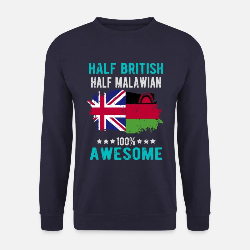 Half British Half Malawi - Unisex Sweatshirt - navy