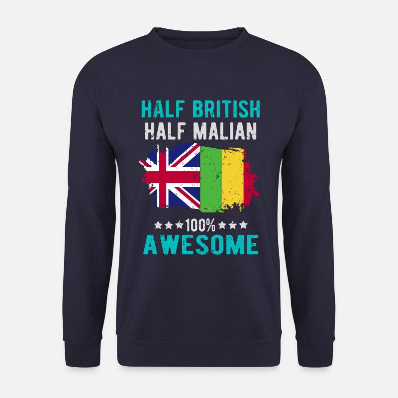 Halb Brite Halb Malier - Unisex Pullover - Navy