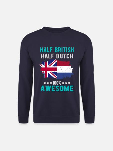 Half British Half Dutch - Unisex Sweatshirt - navy