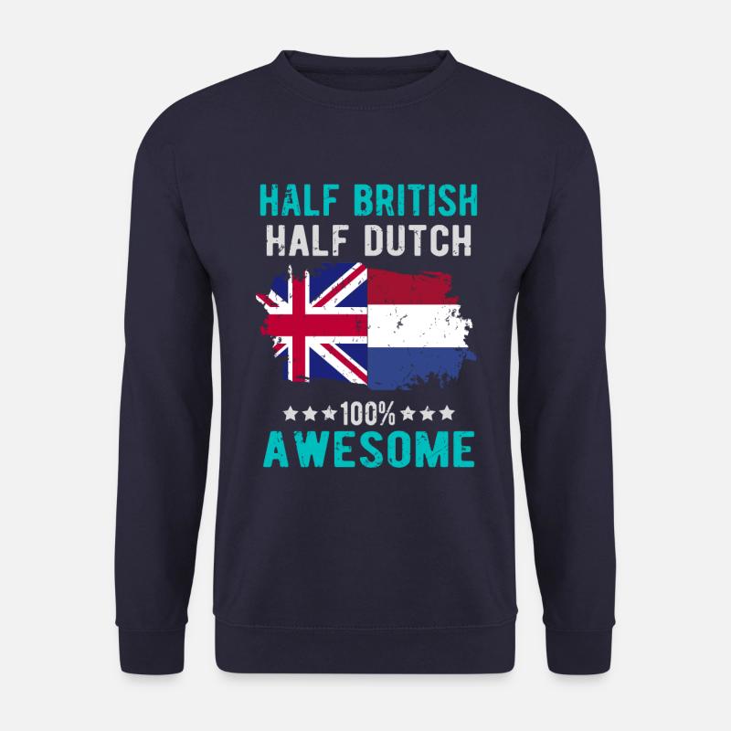 Half British Half Dutch - Unisex Sweatshirt - navy