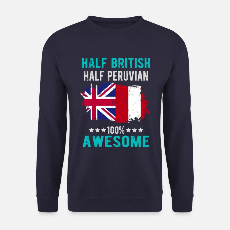 Half British Half Peruvian - Unisex Sweatshirt - navy