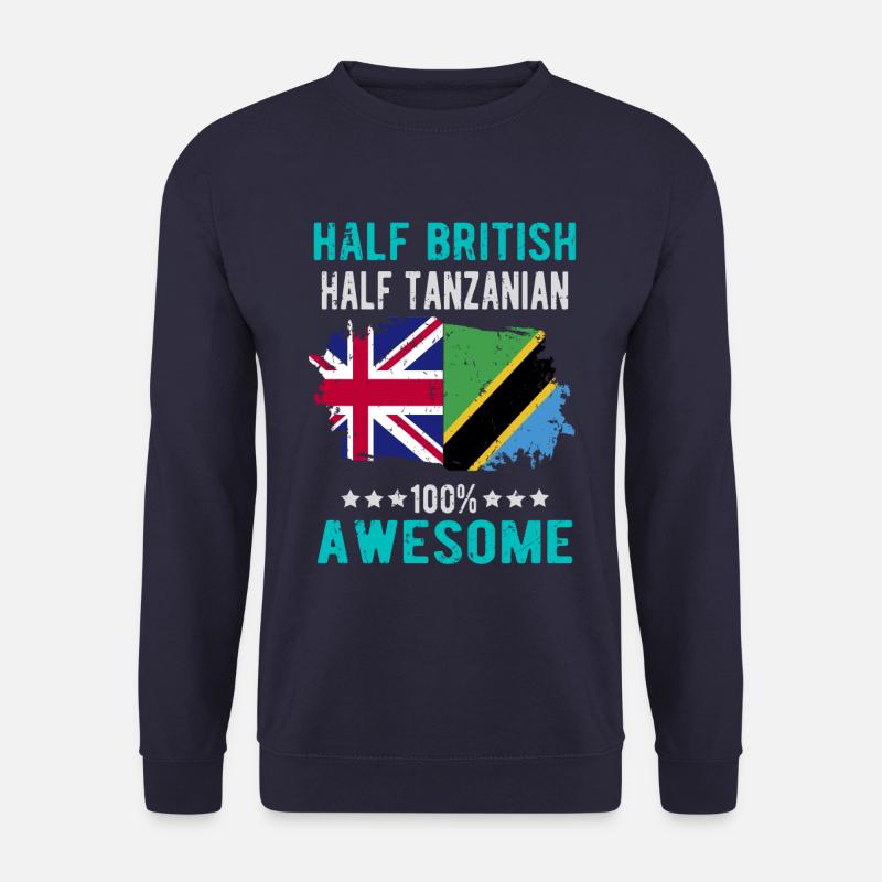 Half British Half Tanzanian - Unisex Sweatshirt - navy